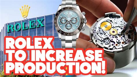 rolex aumento produzione|rolex production.